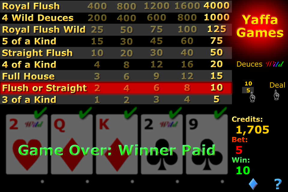 Screenshot VPoker (video poker) Screenshot VPoker (video poker)